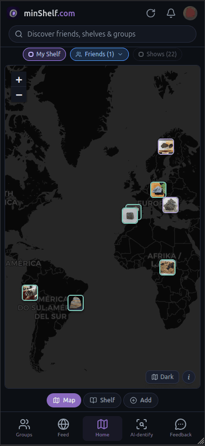 minShelf app screenshot