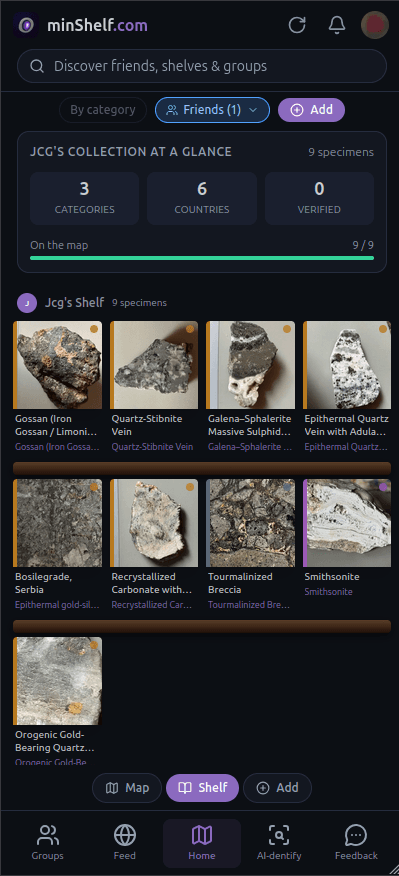 minShelf app screenshot